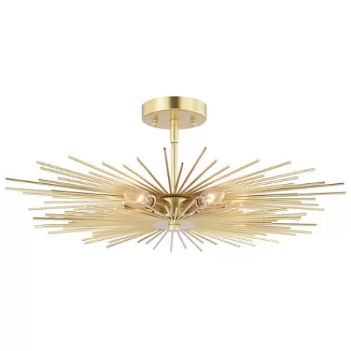 Discount Patriot Lighting® Nikko Gold Semi-Flush Mount Ceiling Light>* Fashion