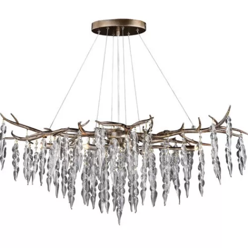 Discount Patriot Lighting® Rainier Silver Mist 6 Light Chandelier>* Sale