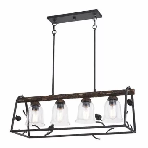 Discount Patriot Lighting® Spruce Black Walnut 4-Light Island Light>* Best Sale