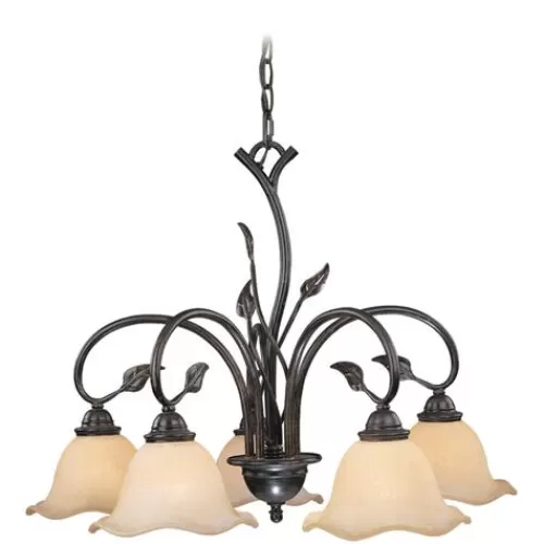 Discount Patriot Lighting® Vine Oil Sale 5 Light Chandelier>* Discount