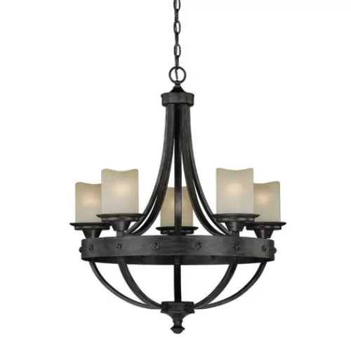 Flash Sale Patriot Lighting® Lancaster 5-Light Black Walnut Chandelier>* Cheap
