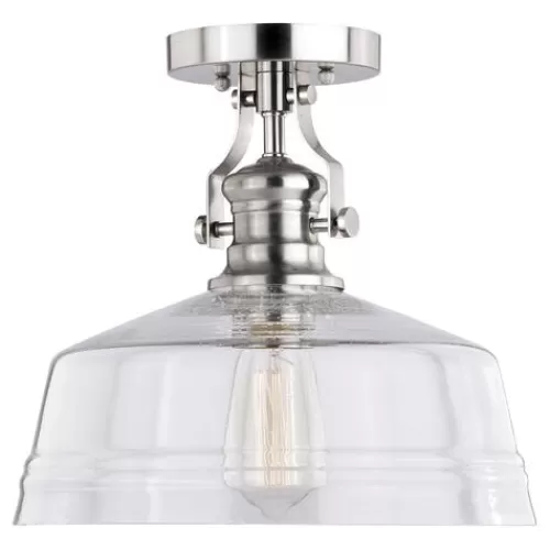 Hot Sale Patriot Lighting® Beloit Satin Nickel Semi-Flush Mount Ceiling Light>* Store