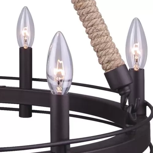 Hot Sale Patriot Lighting® Dawsyn Oil-Rubbed Bronze 6-Light Chandelier>* Best