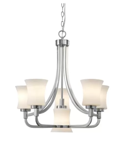 Hot Sale Patriot Lighting® Joelle 6-Light Brushed Nickel Chandelier>* Best Sale