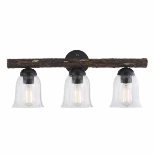 Hot Sale Patriot Lighting® Spruce Black Walnut 3-Light Vanity Light>* Fashion