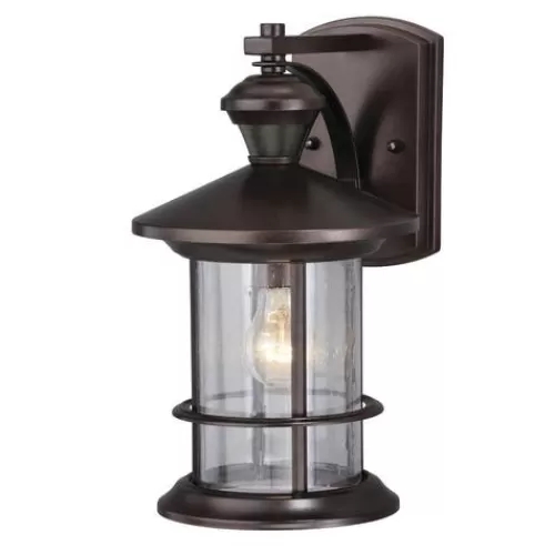 Hot Sale Patriot Lighting® Tree House Dualux Oil-Rubbed Bronze Motion Sensor Outdoor Security Wall Light>* Cheap
