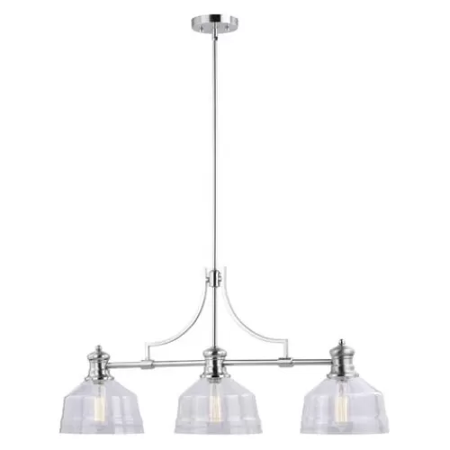 New Patriot Lighting® Beloit Satin Nickel 3 Light Chandelier>* Cheap