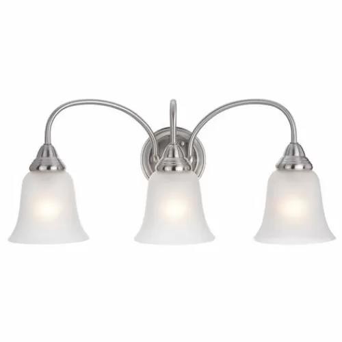 New Patriot Lighting® Chesley Satin Nickel 3-Light Vanity Light>* Sale