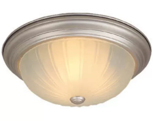 New Patriot Lighting® Cornwall Brushed Nickel 3-Light Flush Mount Ceiling Light>* Hot