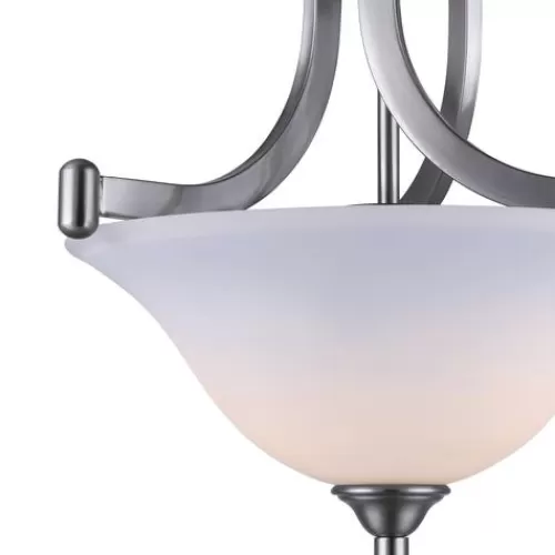 New Patriot Lighting® Dee Brushed Nickel 2-Light Semi-Flush Mount Ceiling Light>* Store
