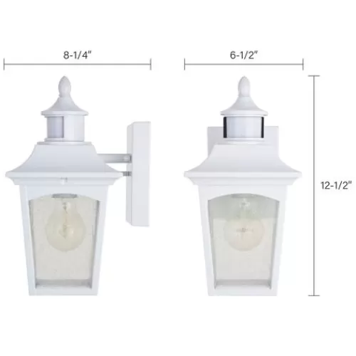 New Patriot Lighting® Dualux Eloise Ii White Motion Sensor Outdoor Security Wall Light>* Cheap