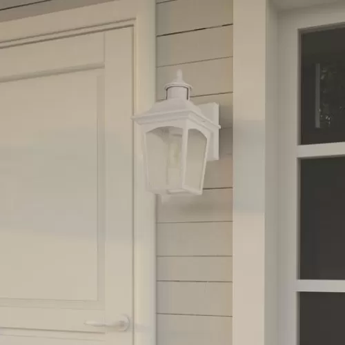 New Patriot Lighting® Dualux Eloise Ii White Motion Sensor Outdoor Security Wall Light>* Cheap