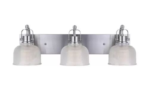 New Patriot Lighting® Dynasty Brushed Nickel 3-Light Vanity Light>* Sale