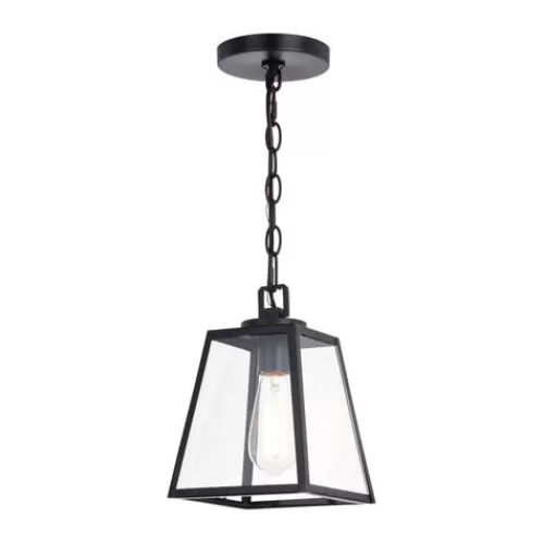 New Patriot Lighting® Grant Black 1 Light Mini Pendant>* Clearance