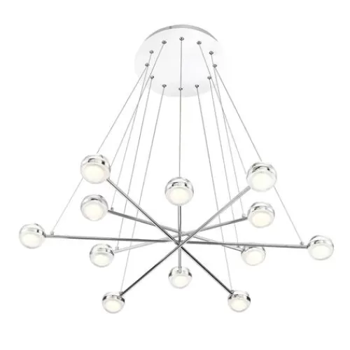 New Patriot Lighting® Lazio Chrome Integrated Led Chandelier>* Flash Sale