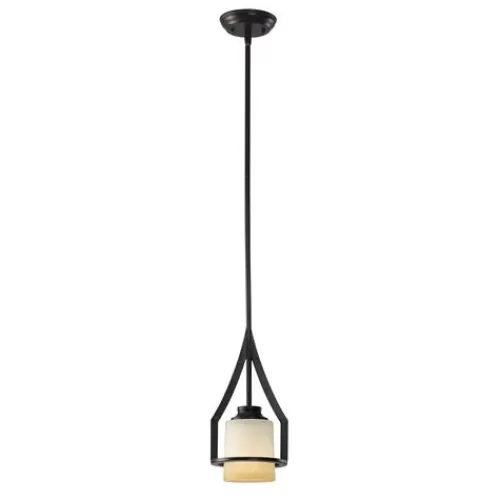 New Patriot Lighting® Warren Rubbed Antique Bronze 1-Light Mini Pendant>* Best Sale
