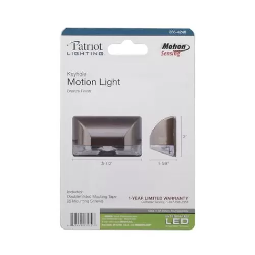 Outlet Patriot Lighting® Bronze Keyhole Motion Sensor Outdoor Wall Light>* Cheap