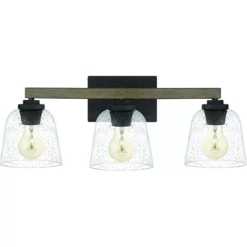 Outlet Patriot Lighting® Danae Matte Black 3-Light Vanity Light>* Shop