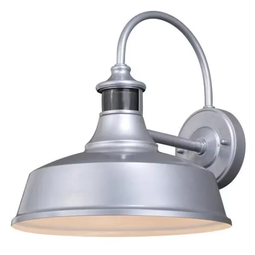 Outlet Patriot Lighting® Dualux® Dorado Satin Silver Outdoor Wall Light>* Hot