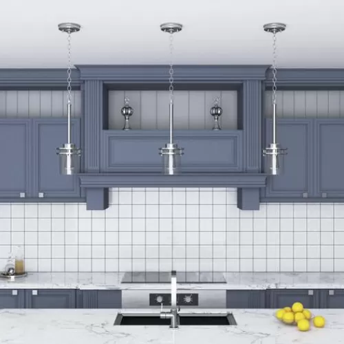 Outlet Patriot Lighting® Joska Brushed Nickel 1-Light Mini Pendant>* Clearance