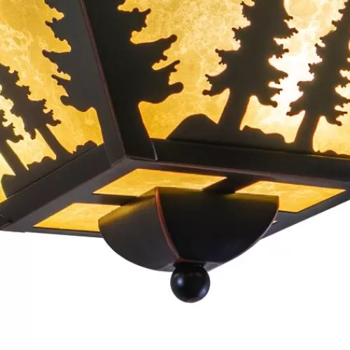Outlet Patriot Lighting® Yosemite Burnished Bronze Flush Mount Ceiling Light>* Fashion