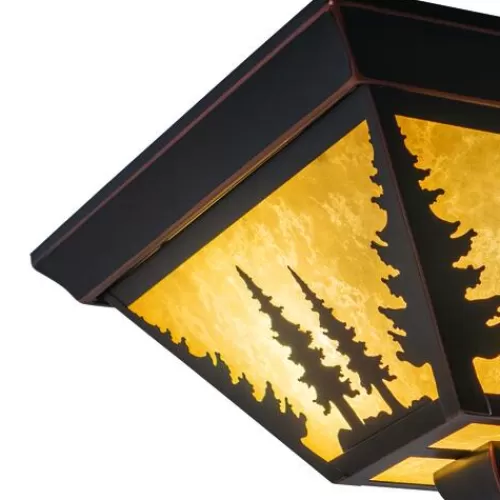Outlet Patriot Lighting® Yosemite Burnished Bronze Flush Mount Ceiling Light>* Fashion