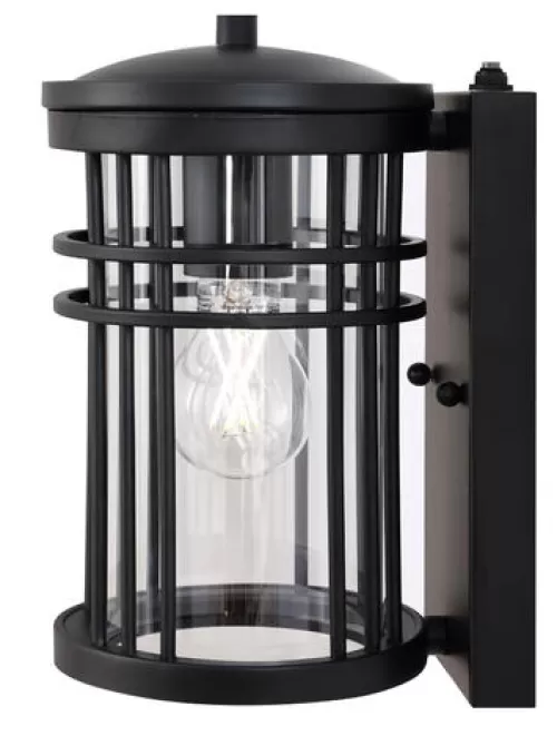 Promo Patriot Lighting® Abrham Black Led Outdoor Wall Light>* Clearance
