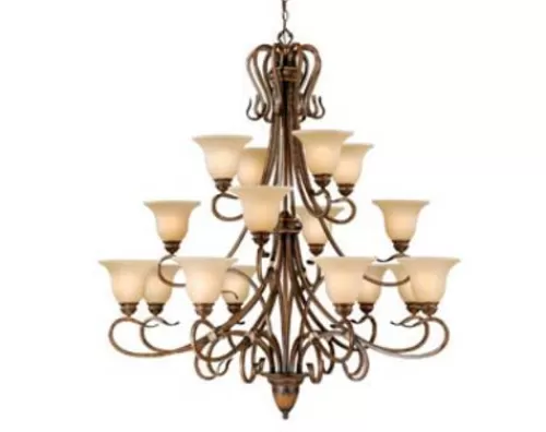 Promo Patriot Lighting® Berkeley 16-Light Aged Walnut Chandelier>* Cheap