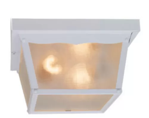 Promo Patriot Lighting® Mccormick White 2-Light Flush Mount Outdoor Ceiling Light>* Hot