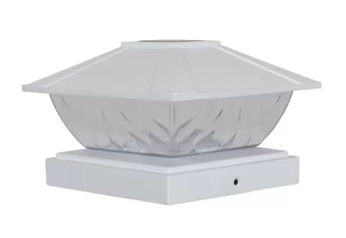 Promo Patriot Lighting® Solar Integrated Led Lakota White Post Cap Landscape Light – 2-Pack>* Outlet
