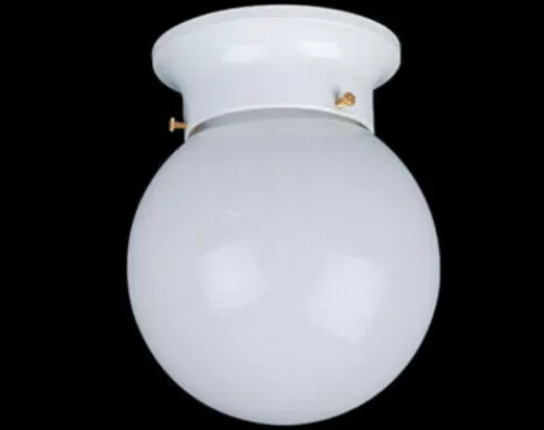 Wholesale Patriot Lighting® Amity White 1-Light Flush Mount Ceiling Light>* Best Sale