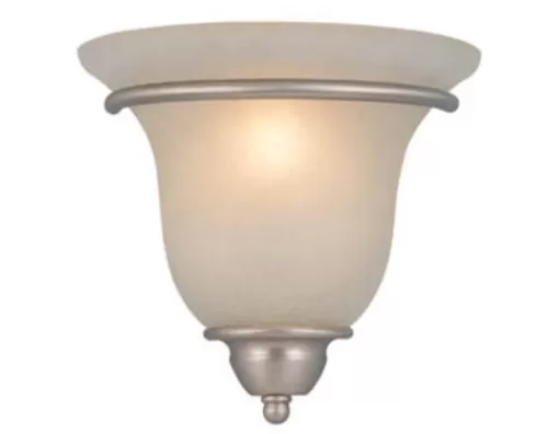 Wholesale Patriot Lighting® Monrovia 1-Light Brushed Nickel Indoor Wall Light>* Flash Sale
